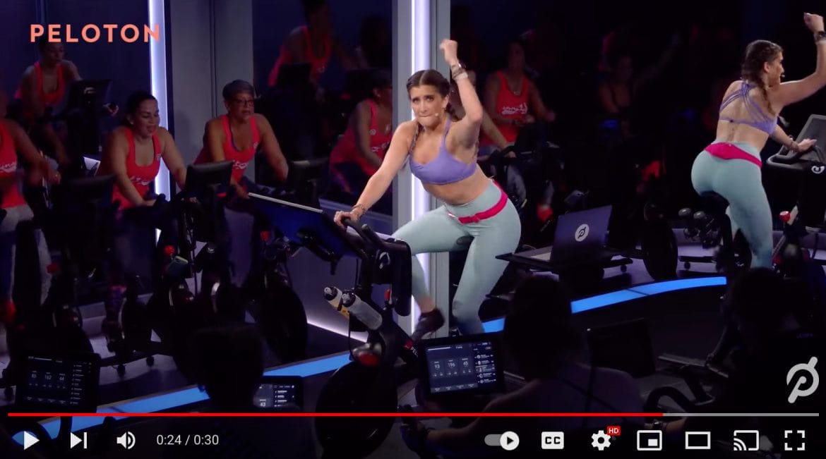 Peloton Ad: "Your Class. Your Vibe. Your Way.”